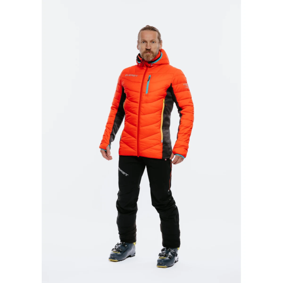 Pánska bunda na skialp EVERETT SkiTour PRIMALOFT jacket red · záber 5