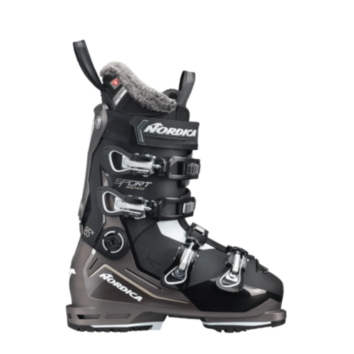Dámske lyžiarky na zjazdovku - on piste NORDICA SPORTMACHINE 3 85 W (GW)-BLACK-BRONZE-WHITE · záber 1
