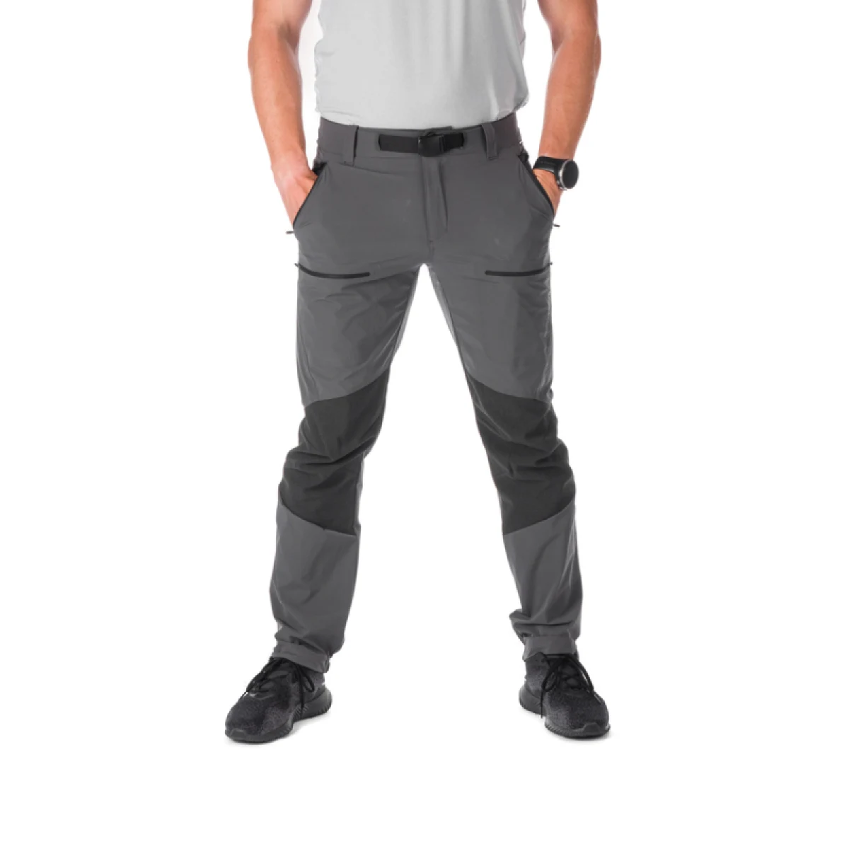 Pánske turistické nohavice NORTHFINDER HUBERT-319-grey · záber 2