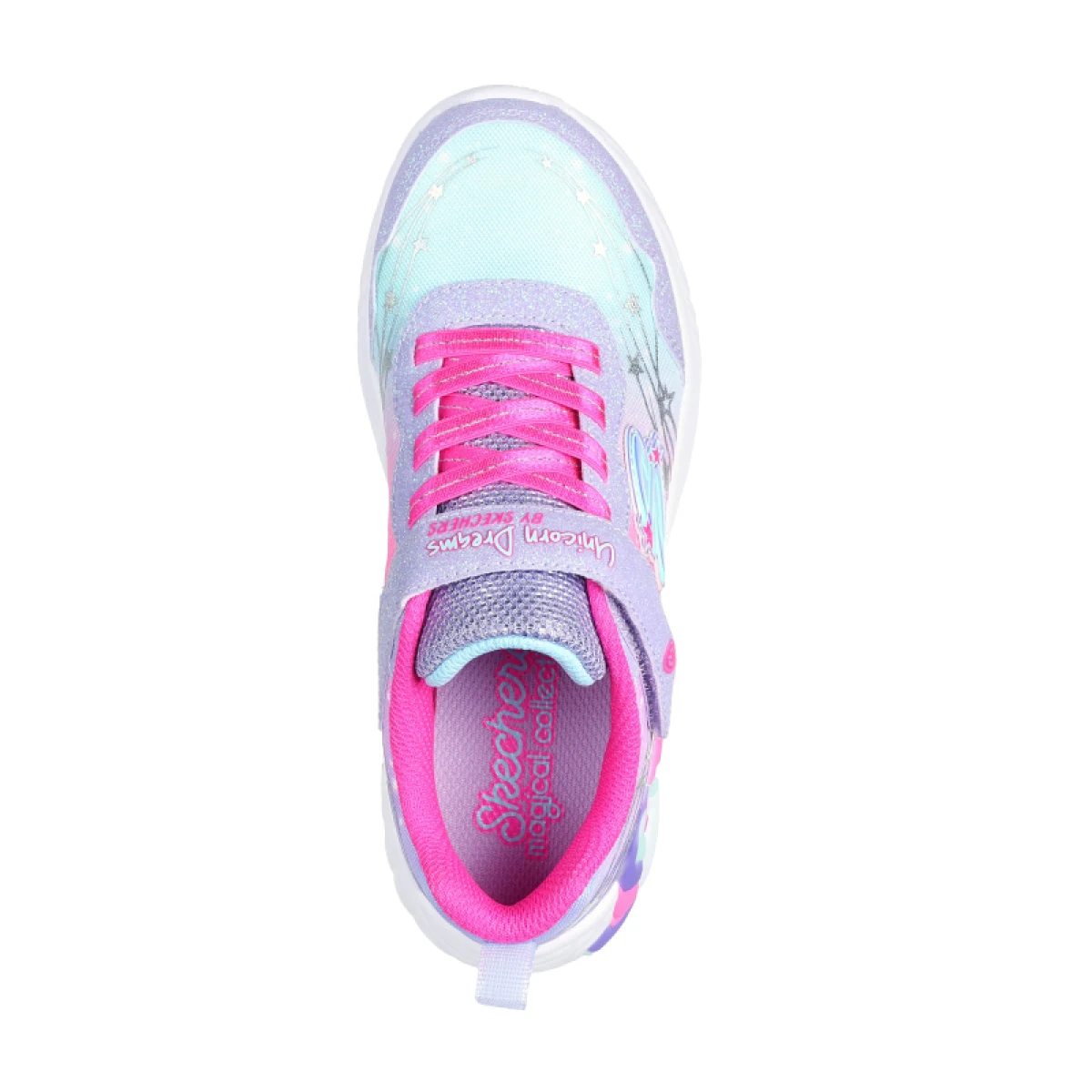 Dievčenská rekreačná obuv SKECHERS S Lights Unicorn Wishful Magic K lavender hot pink · záber 4
