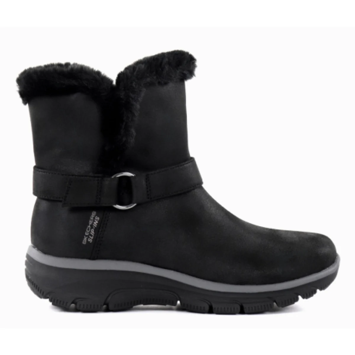 Dámske členkové zimné topánky SKECHERS Easy Going Dreamer black black · záber 1
