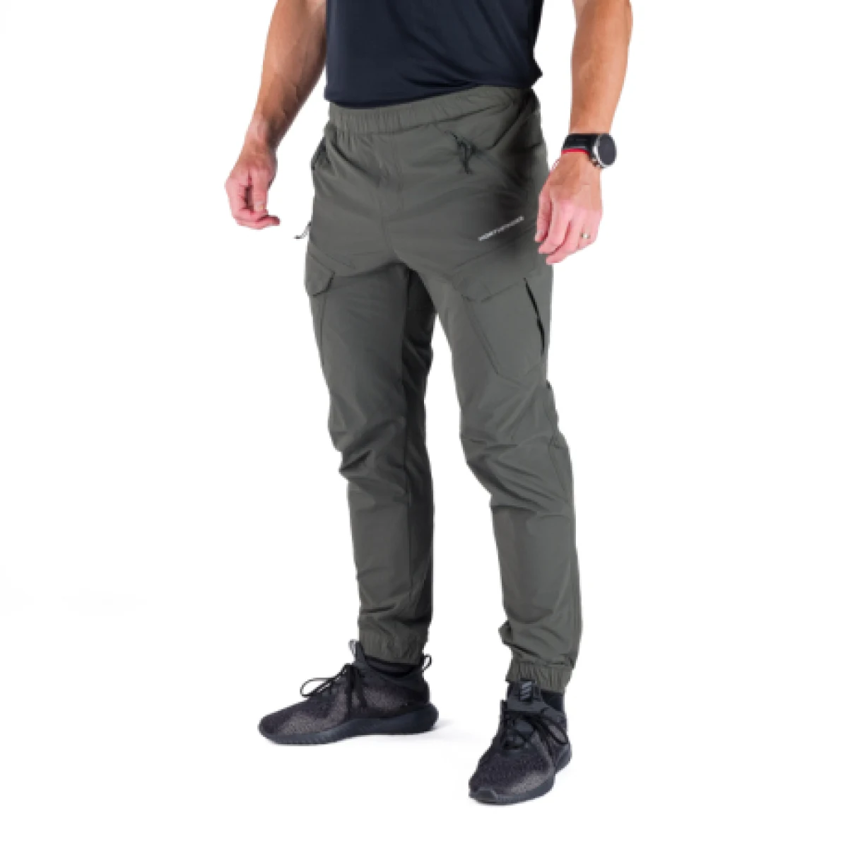 Pánske turistické nohavice NORTHFINDER GIAN-300darkgreen · záber 1