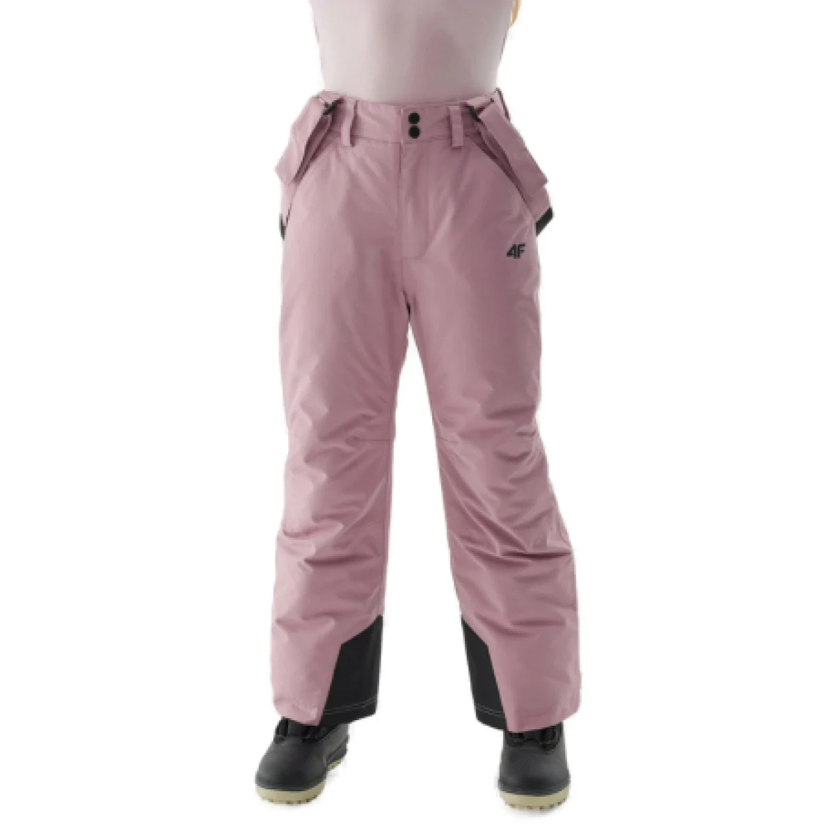 Dievčenské lyžiarske nohavice 4F JUNIOR TROUSERS FNK-JAW23TFTRF353-53S-DARK PINK · záber 1