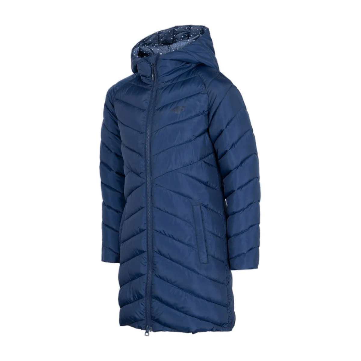 Dievčenská bunda 4F JUNIOR GIRLS JACKET JKUDP003-31S-NAVY · záber 4