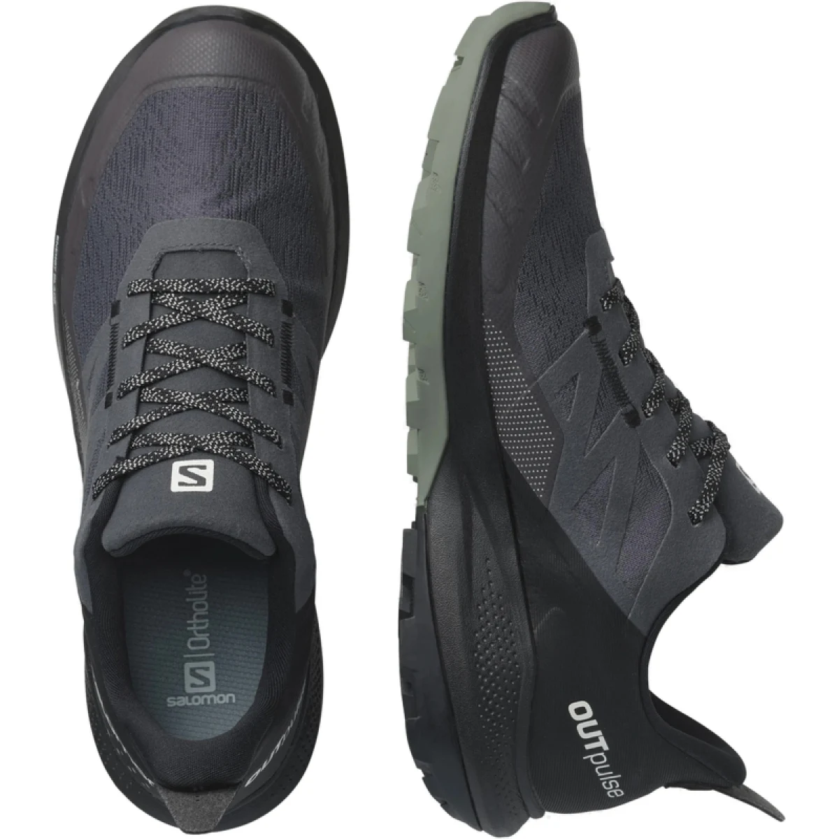 Pánska nízka turistická obuv SALOMON OUTpulse GTX magnet black wrought iron · záber 4