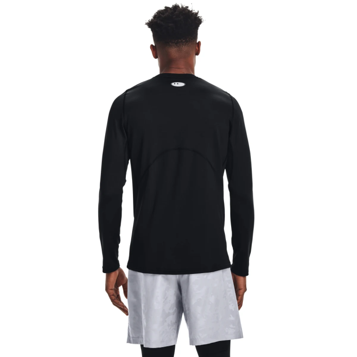 Pánske kompresné tričko s dlhým rukávom UNDER ARMOUR UA CG Armour Fitted Crew-BLK · záber 2