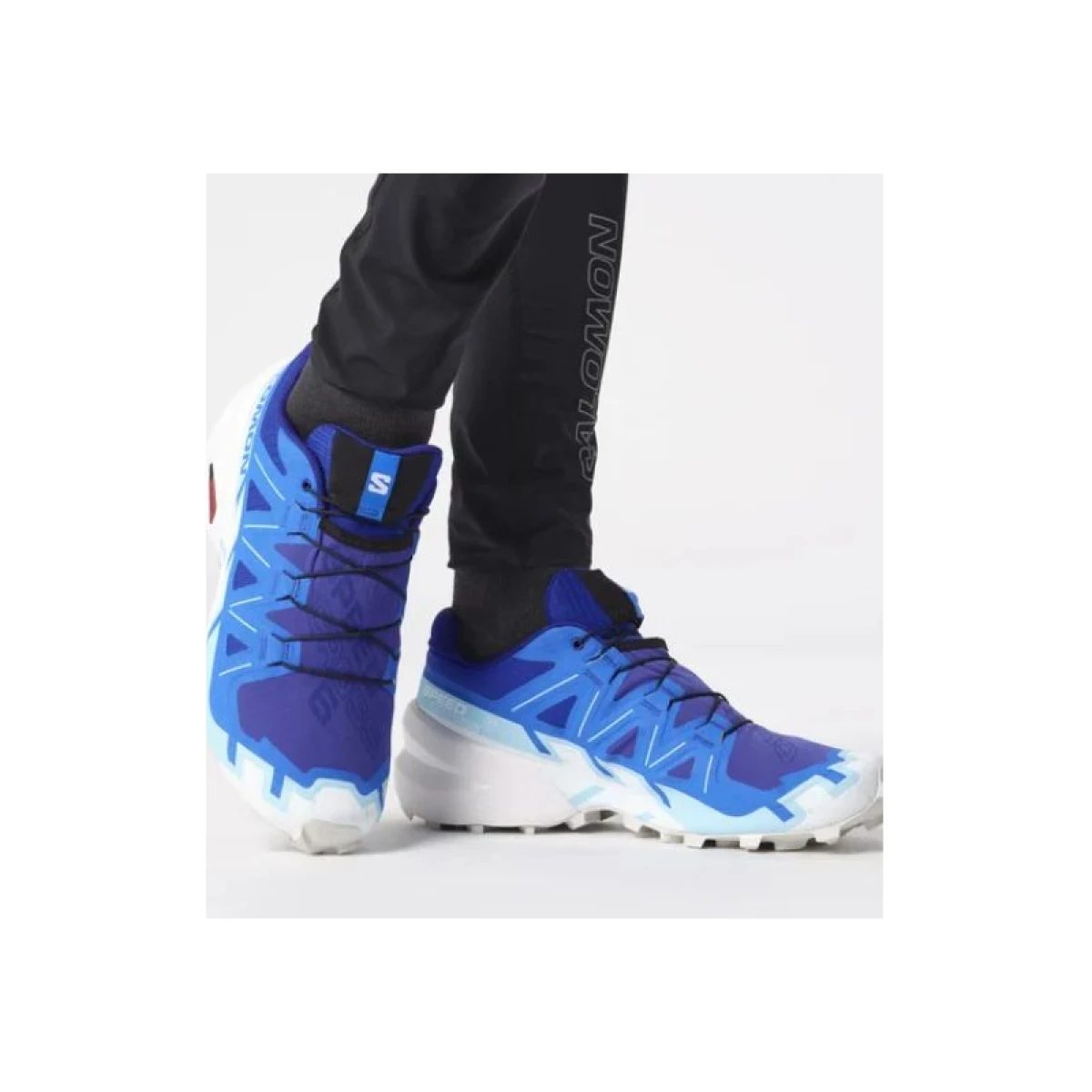 Pánska bežecká trailová obuv SALOMON Speedcross 6 lapis blue ibiza blue white · záber 3