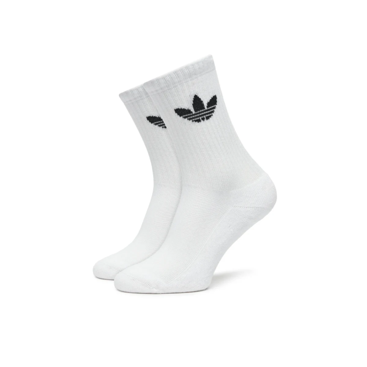 Ponožky ADIDAS ORIGINALS 3 PACK-CusTre Crw Sck WHITE BLACK · záber 2