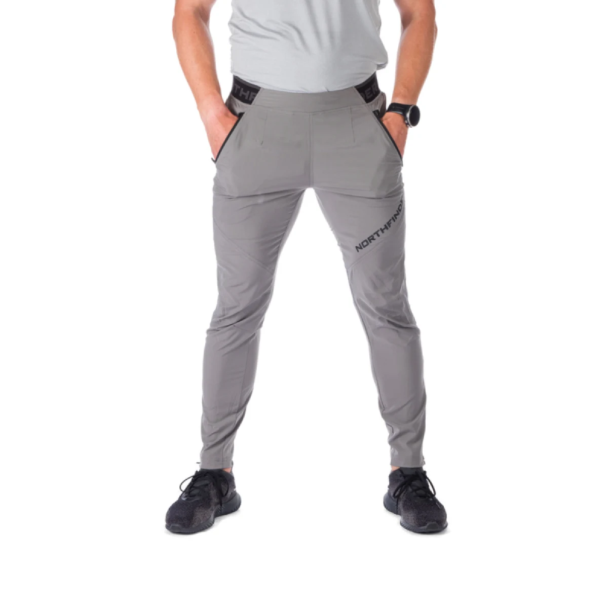 Pánske turistické nohavice NORTHFINDER HOMER-319-grey · záber 2