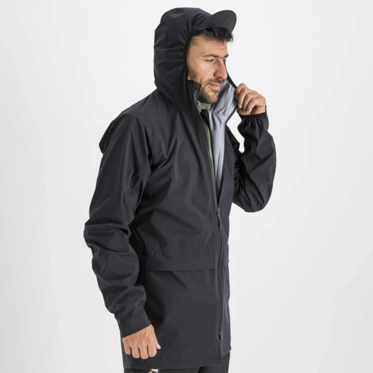 Pánska cyklistická bunda s kapucňou SPORTFUL Metro hardshell, black · záber 5