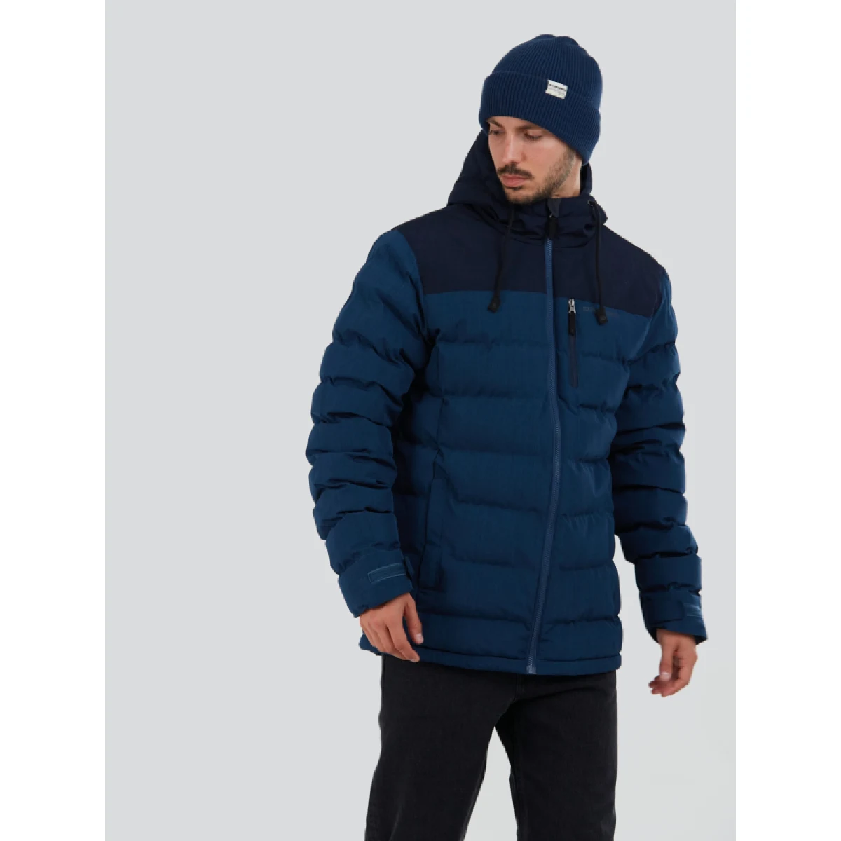 Pánska bunda FUNDANGO Passat Padded Jacket-460- turkis · záber 2