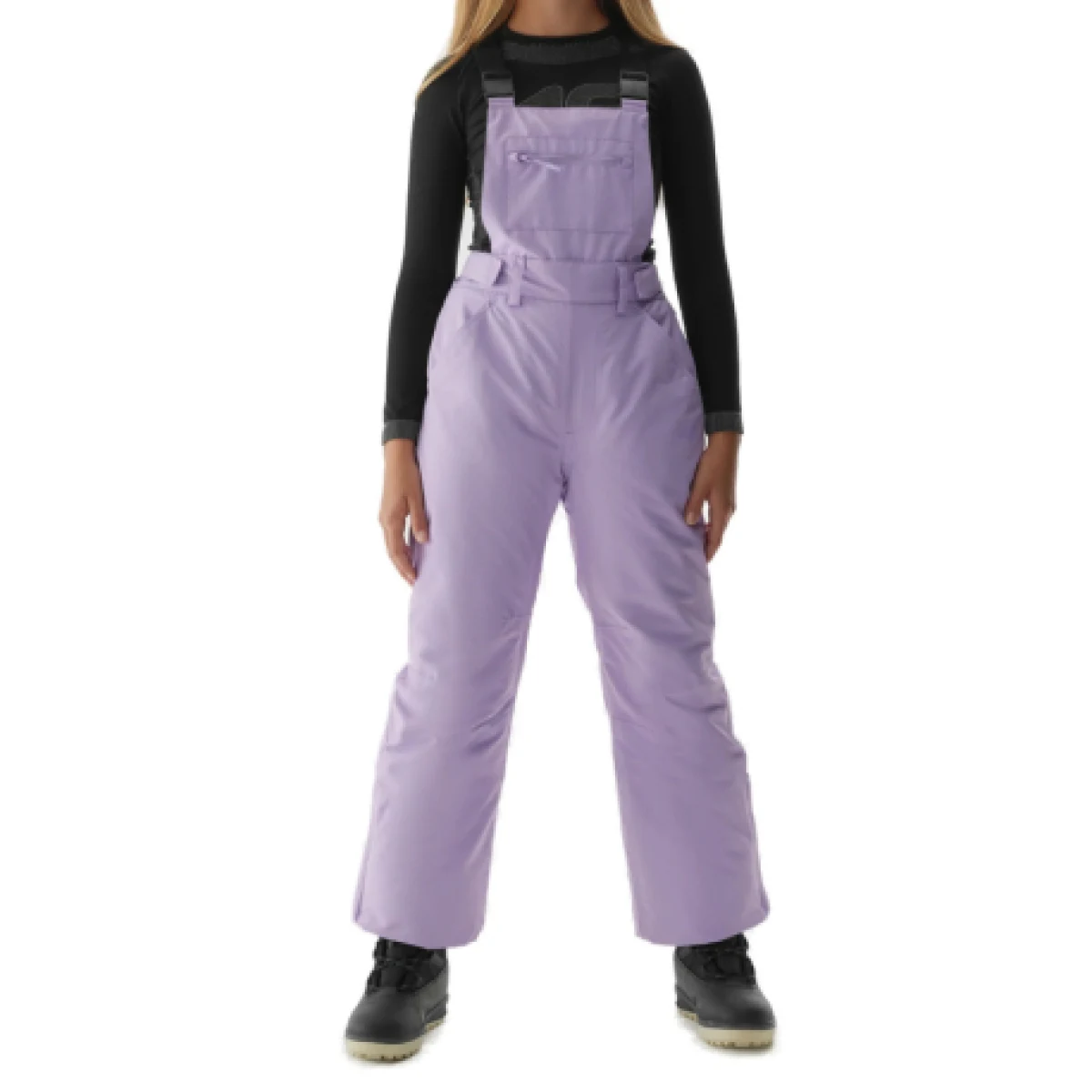 Dievčenské lyžiarske nohavice 4F JUNIOR TROUSERS FNK-JAW23TFTRF354-52S-LIGHT VIOLET · záber 1
