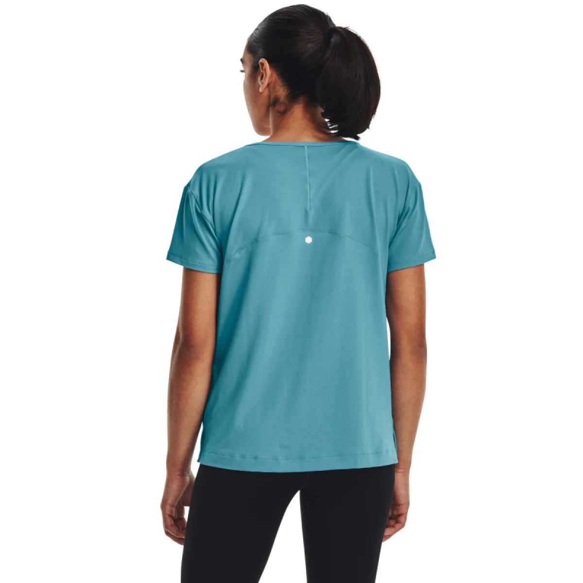 Dámske tréningové tričko s krátkym rukávom UNDER ARMOUR UA Rush Energy SS-BLU-GHL · záber 2