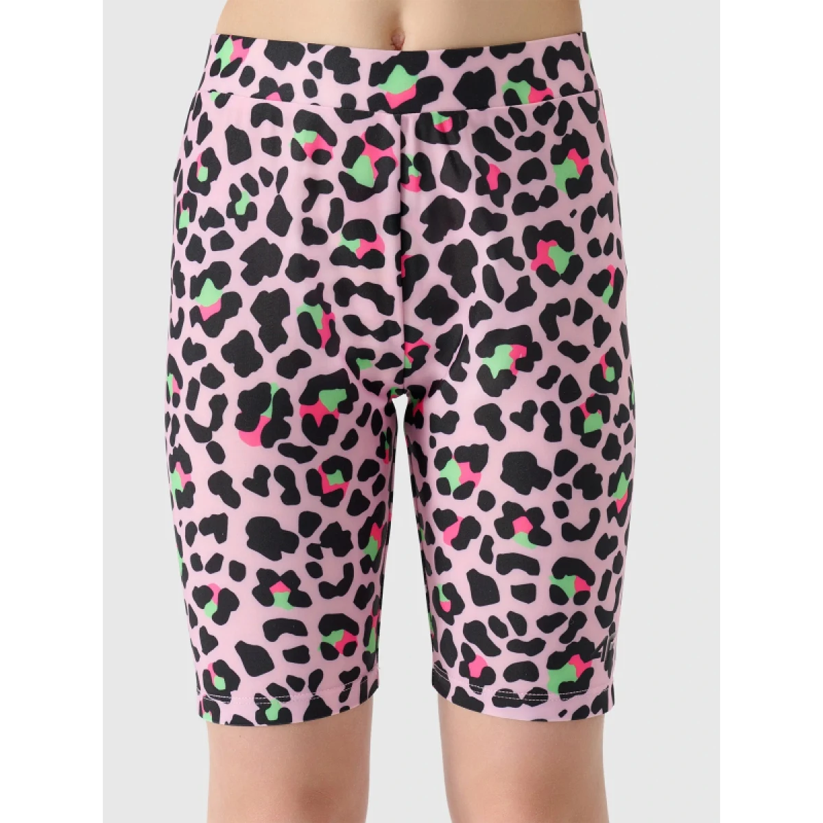 Dievčenské kraťasy 4F JUNIOR TIGHTS-4FJWSS24TTIGF133-56A-LIGHT PINK ALLOVER · záber 2