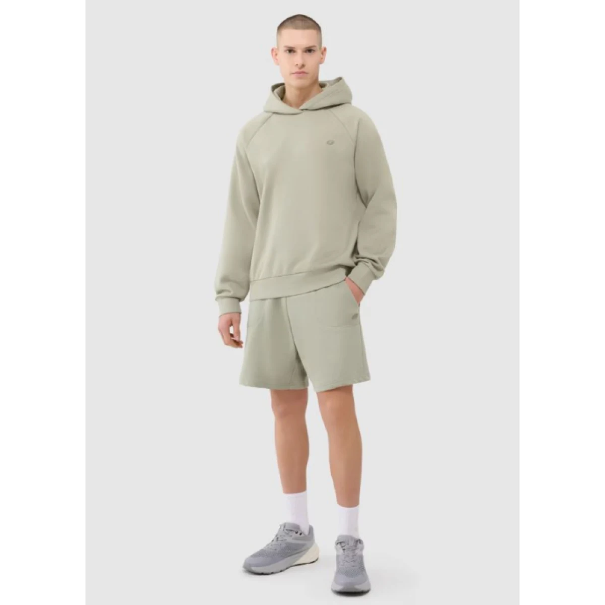 Mikina s kapucňou 4F SWEATSHIRT U1547-44S-OLIVE · záber 5