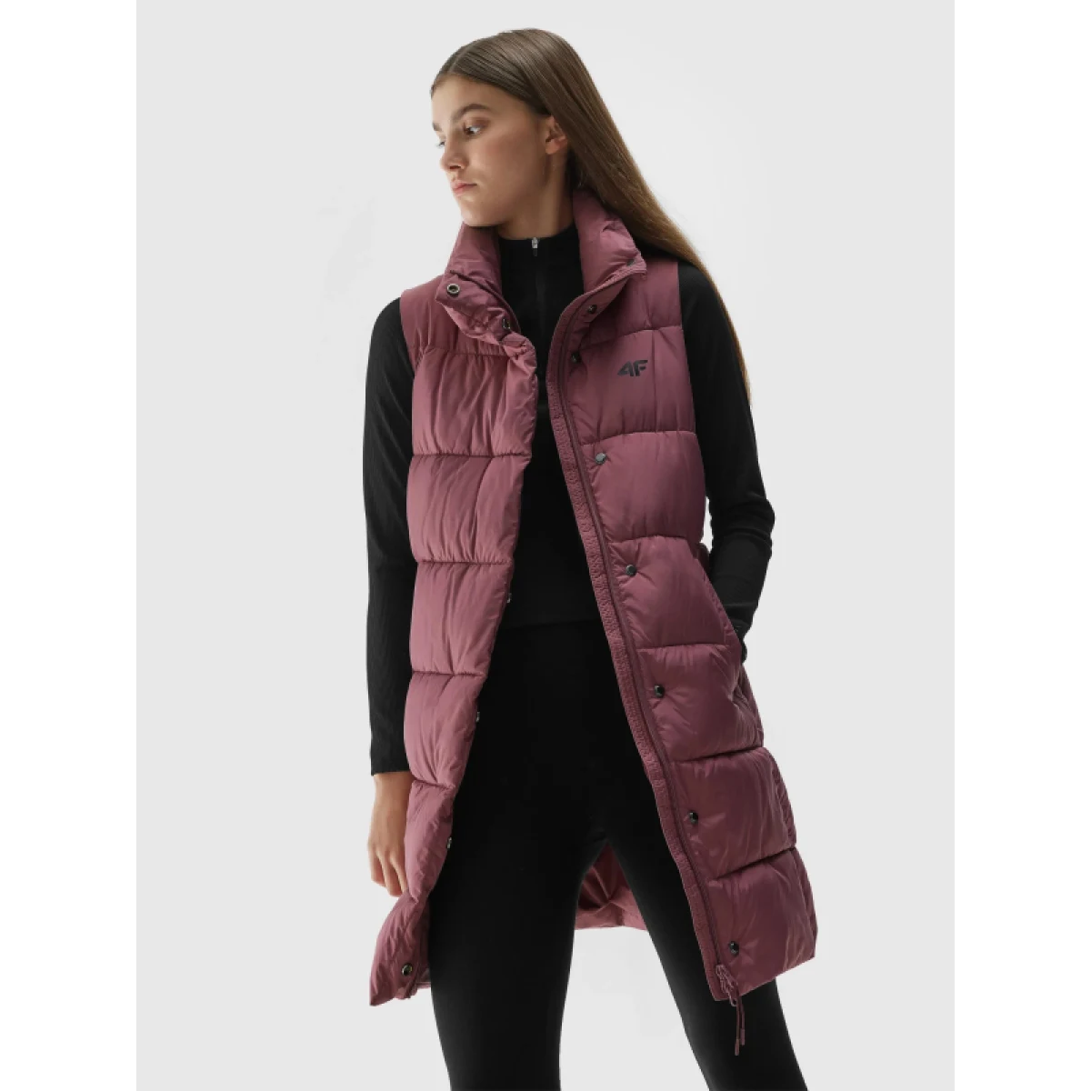 Dámska vesta 4F VEST-AW23TVESF076-53S-DARK PINK · záber 3