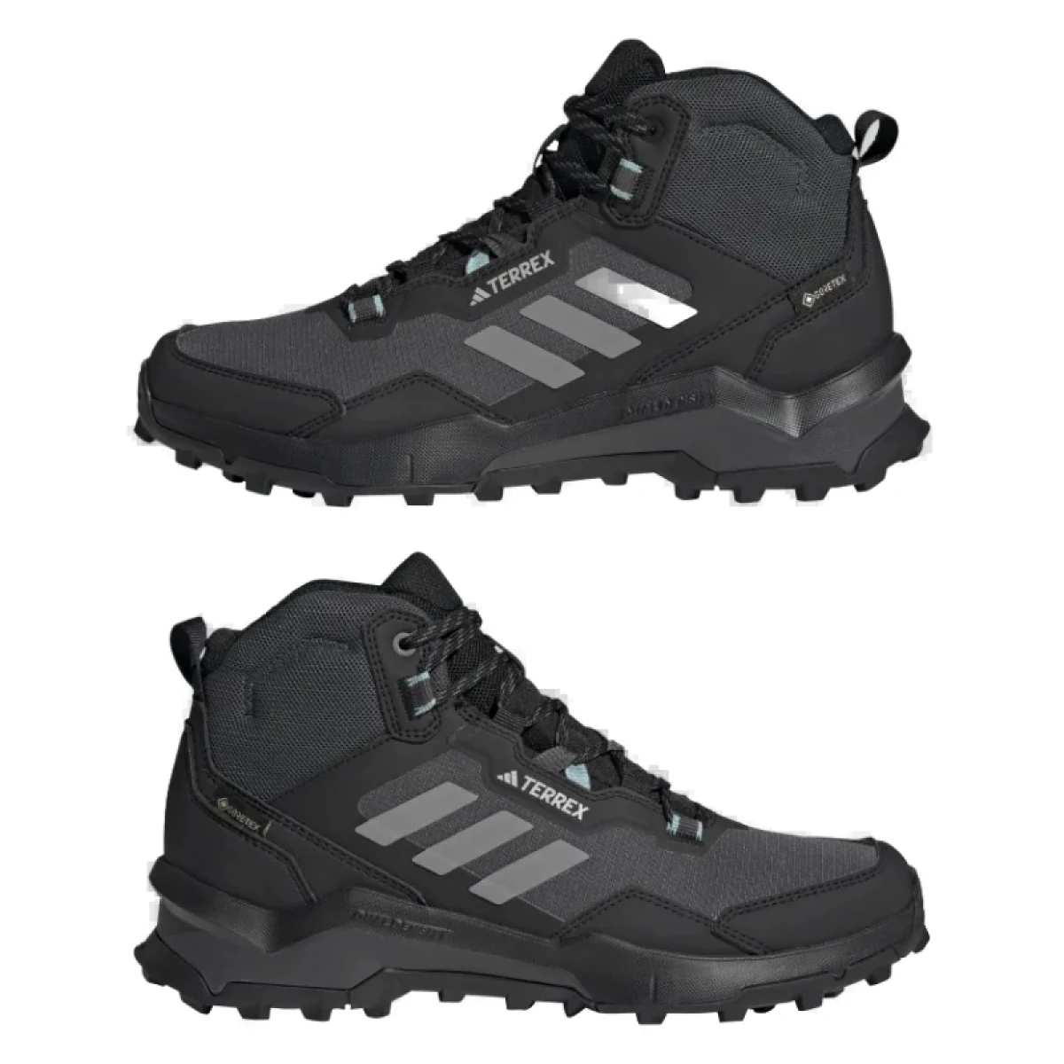 Členková turistická obuv ADIDAS Terrex AX4 Mid GTX core black grey three mint ton · záber 5