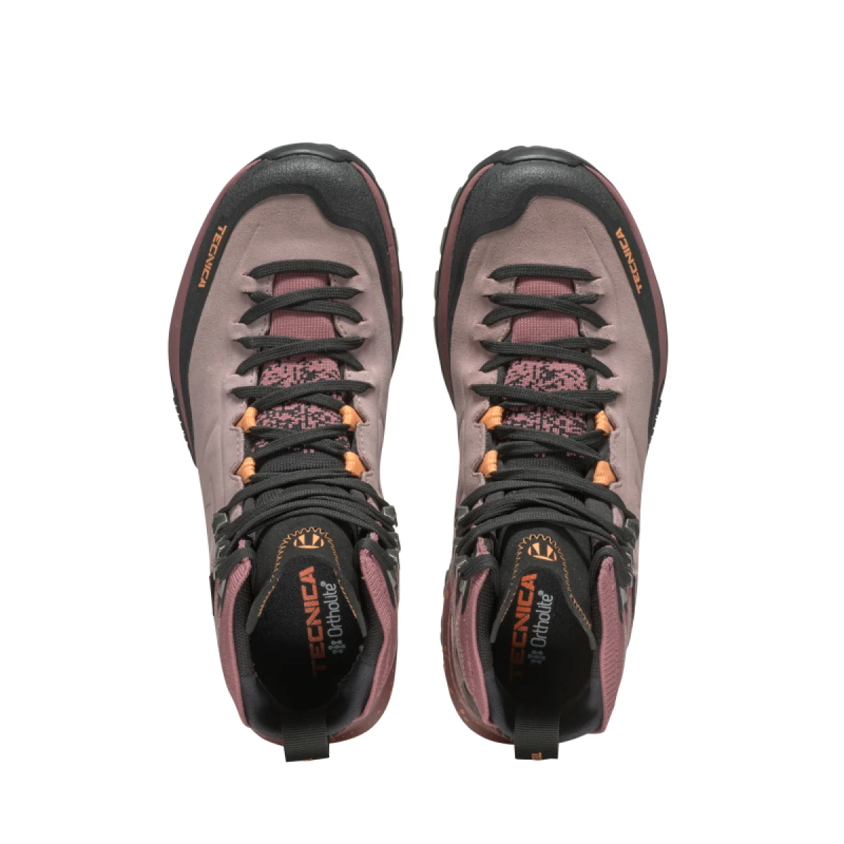Dámska členková turistická celokožená obuv TECNICA Forge Hike MID GTX Ws, dark pink coral · záber 5