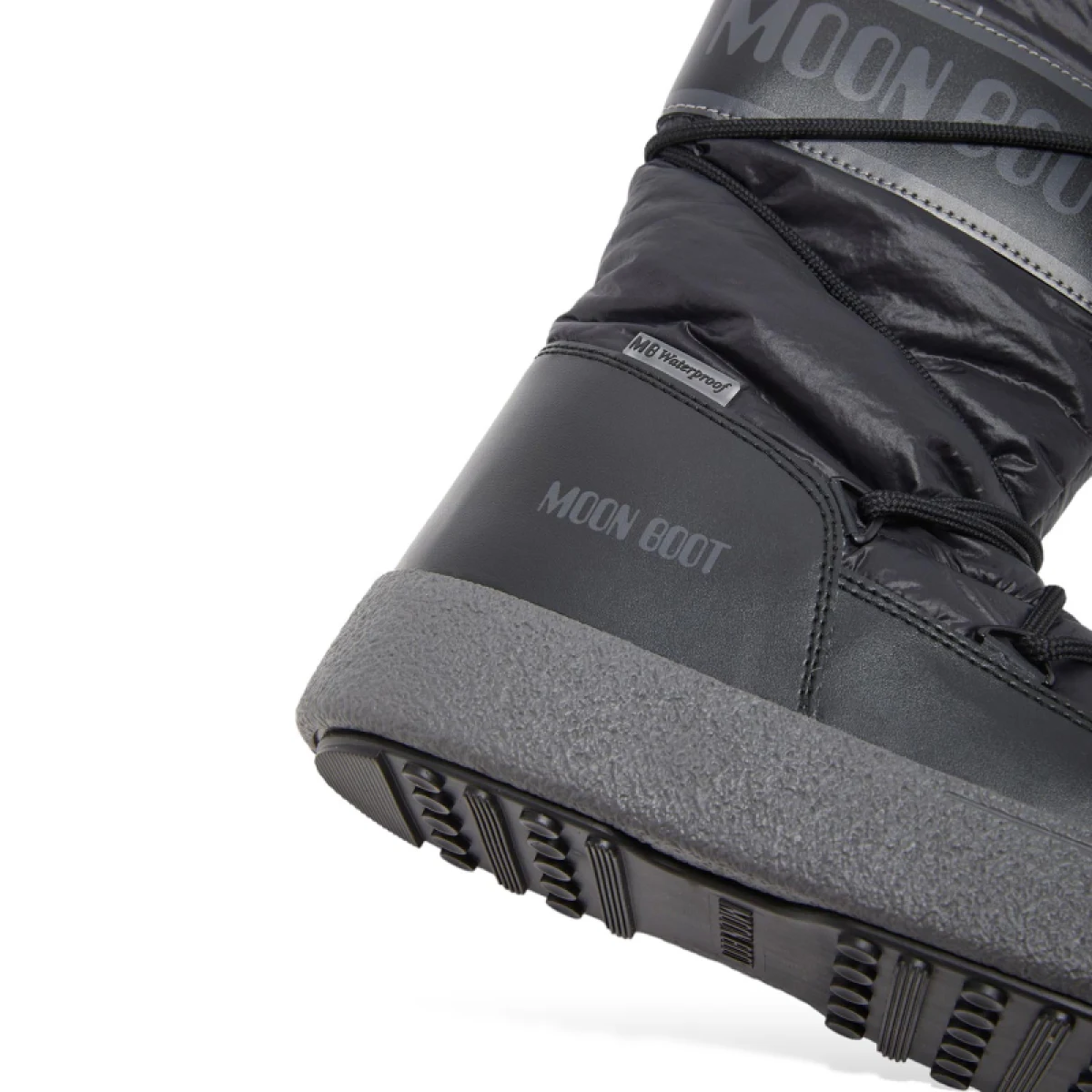 Dámske členkové zimné topánky MOON BOOT LTRACK HIGH NYLON WP, 001 black · záber 4