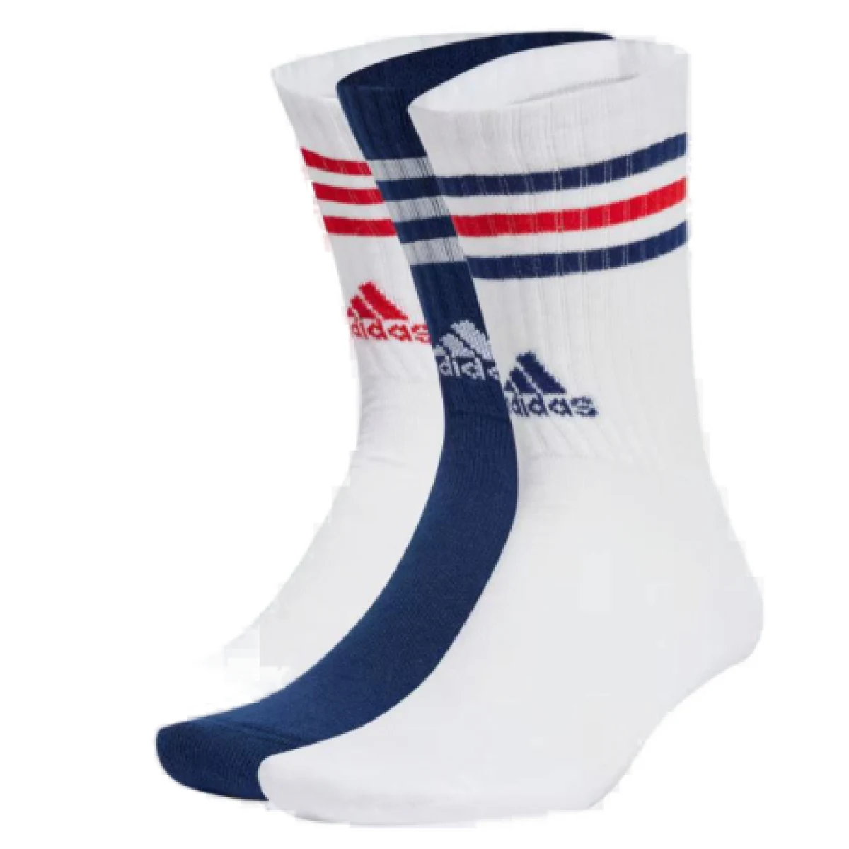 Ponožky ADIDAS 3 PACK-SPW CRW-WHITE NAVBLU WHITE B · záber 1
