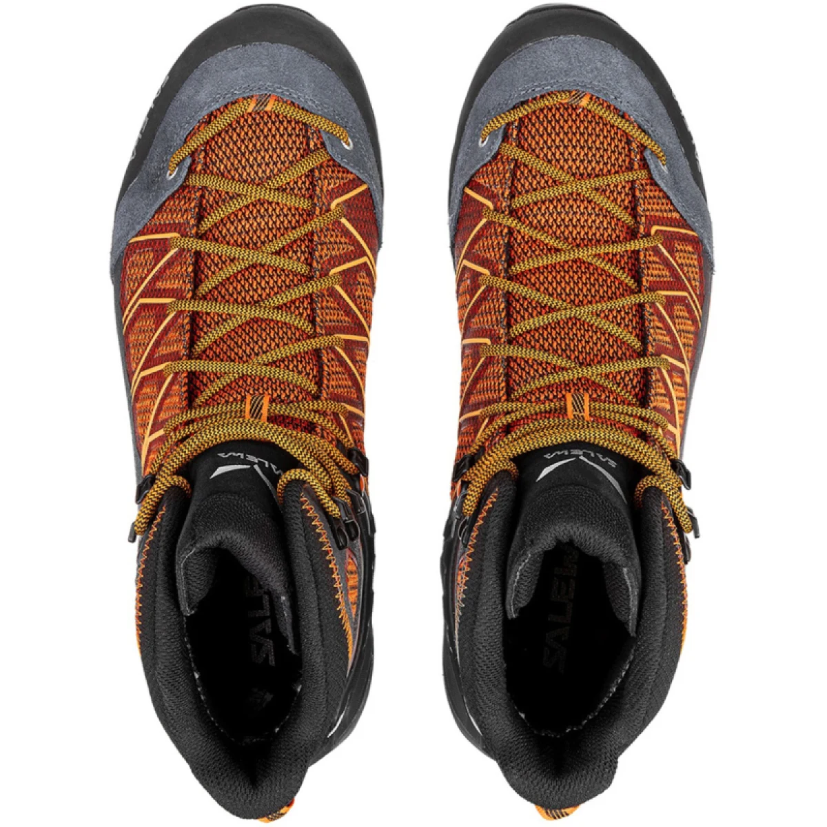 Pánska členková turistická obuv SALEWA Mountain Trainer Lite Mid GTX M black out carrot · záber 2