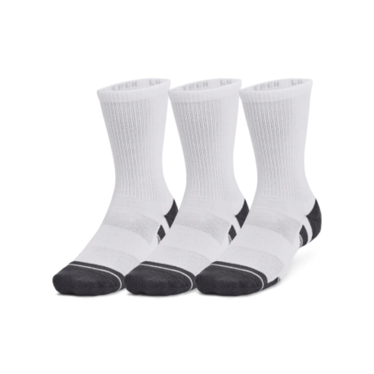 Ponožky UNDER ARMOUR 3 PACK-UA Performance Tech Crew-WHT · záber 1