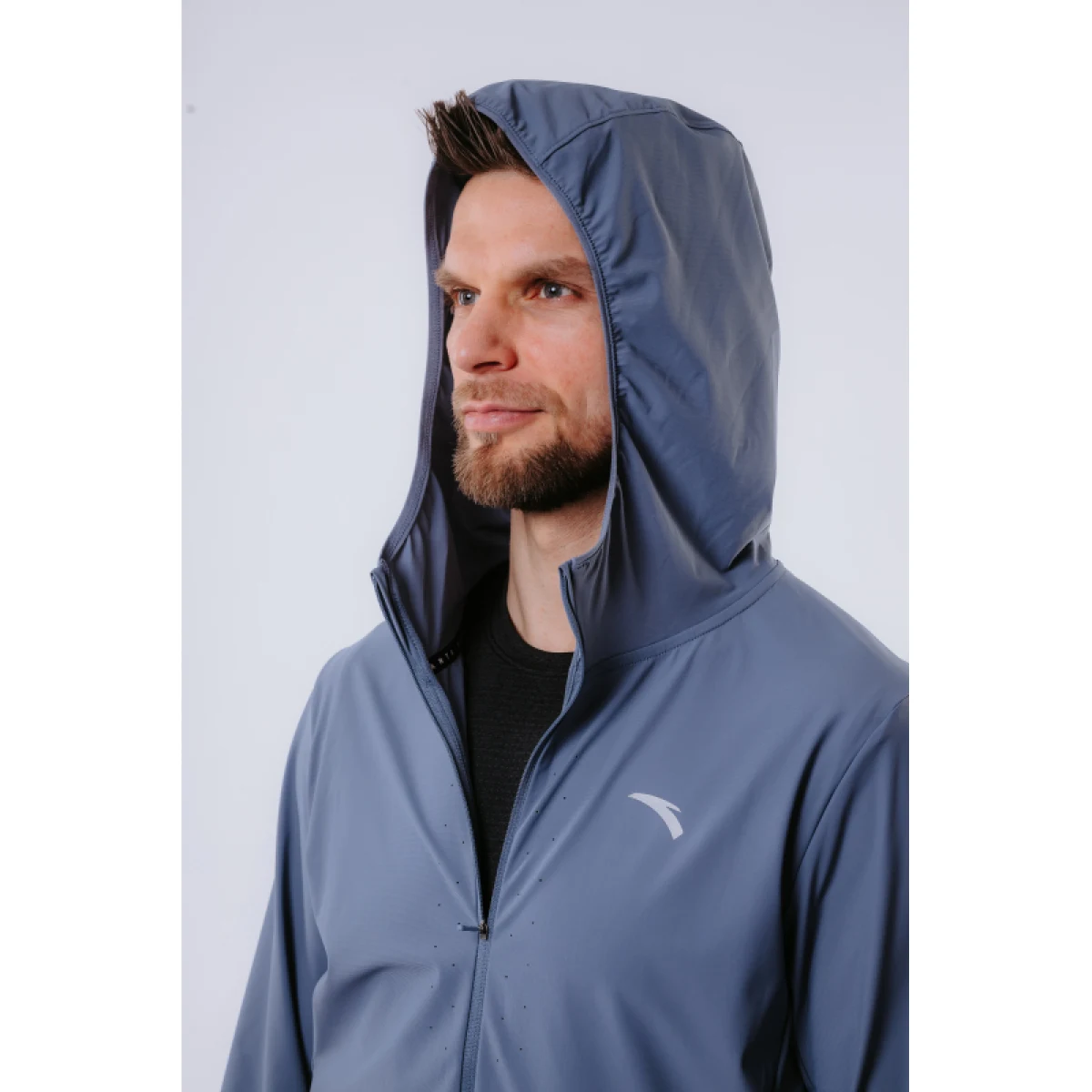 Pánska bežecká bunda ANTA Knit Track Top-MEN-852125701-4-Checkerboard Grey · záber 3