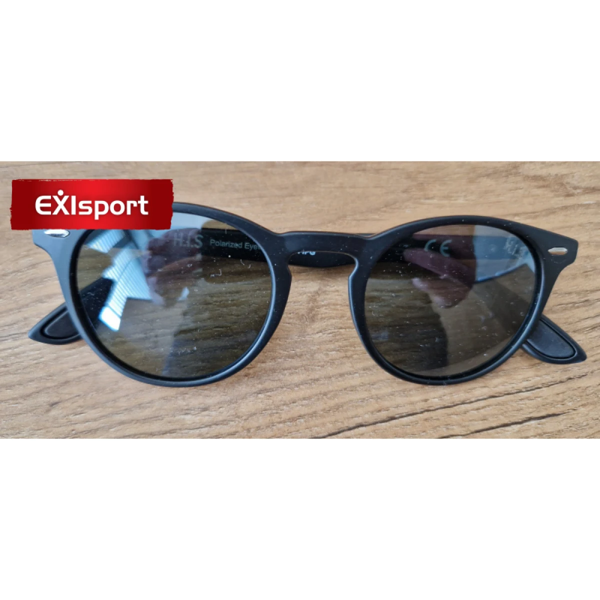 Slnečné okuliare H.I.S. POLARIZED HPS08118-1, black, green with silver flash POL, 48-21-144 · záber 2