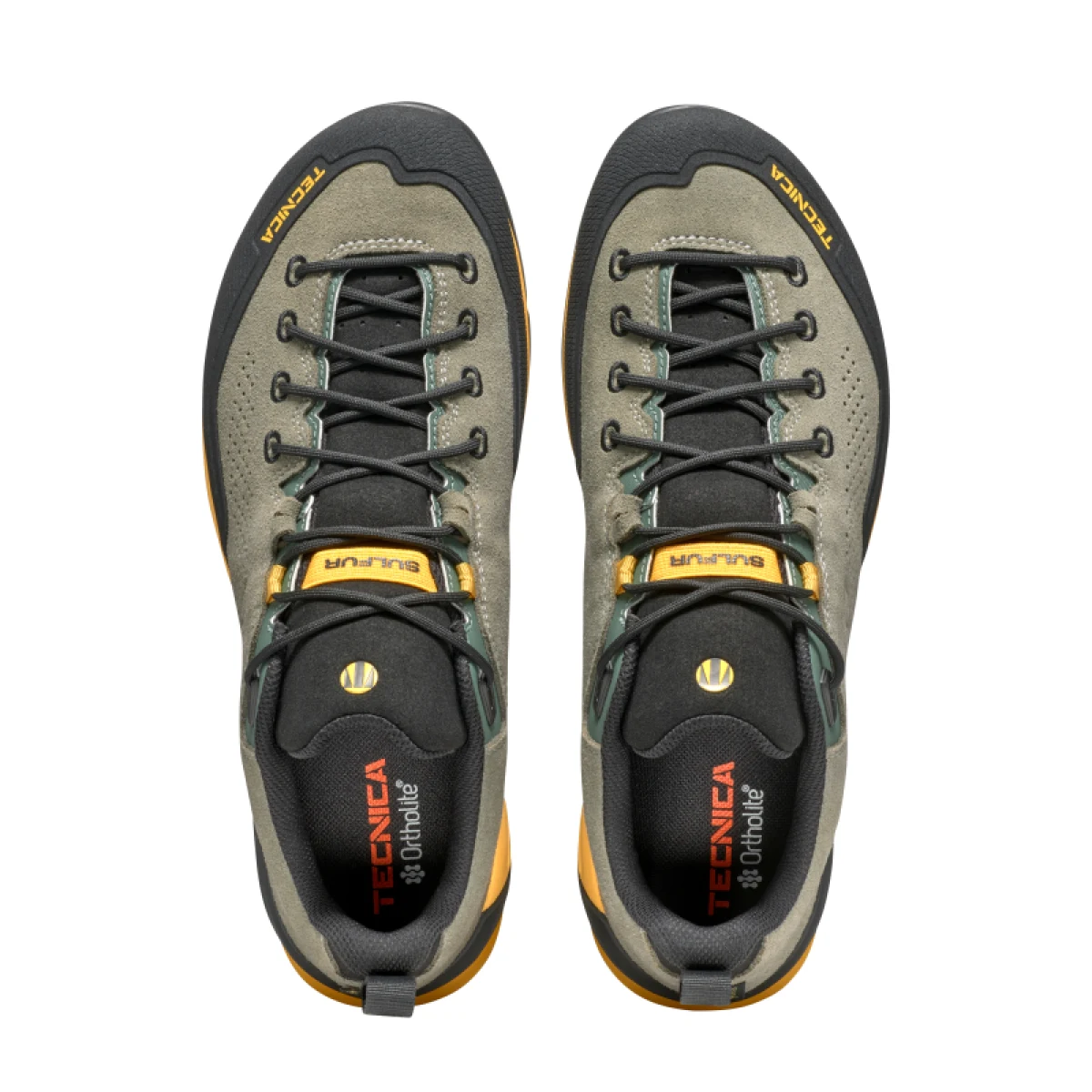 Pánska nízka turistická celokožená obuv TECNICA Sulfur GTX Ms, medium green yellow · záber 5