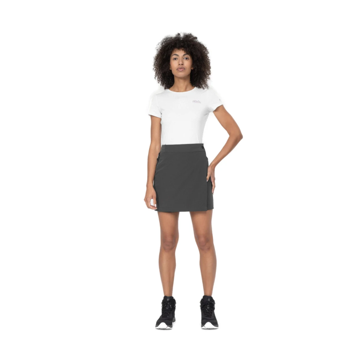 Dámska turistická sukňa 4F SKIRT FNK F005-22S-ANTHRACITE · záber 2