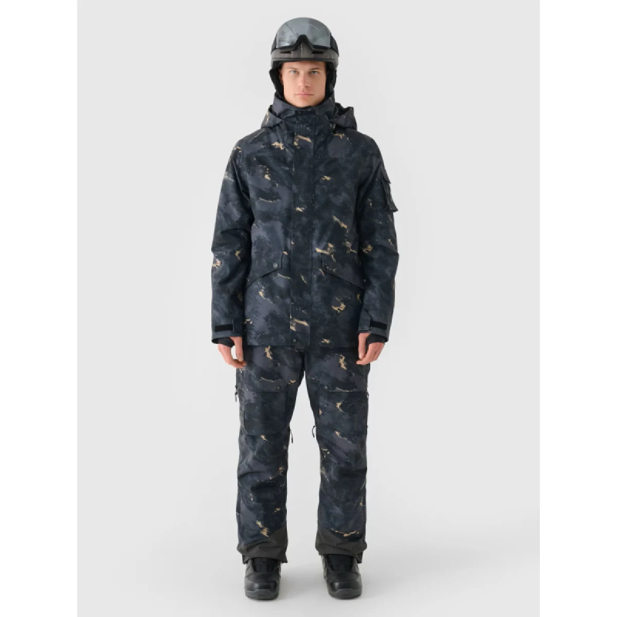 Pánska lyžiarska bunda 4F TECHNICAL JACKET-WAW24TTJAM509-90A-MULTICOLOUR ALLOVER · záber 4