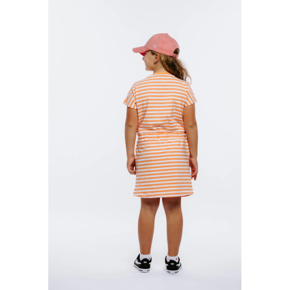 Dievčenské šaty AUTHORITY D-DORIANA G papaya stripe · záber 4