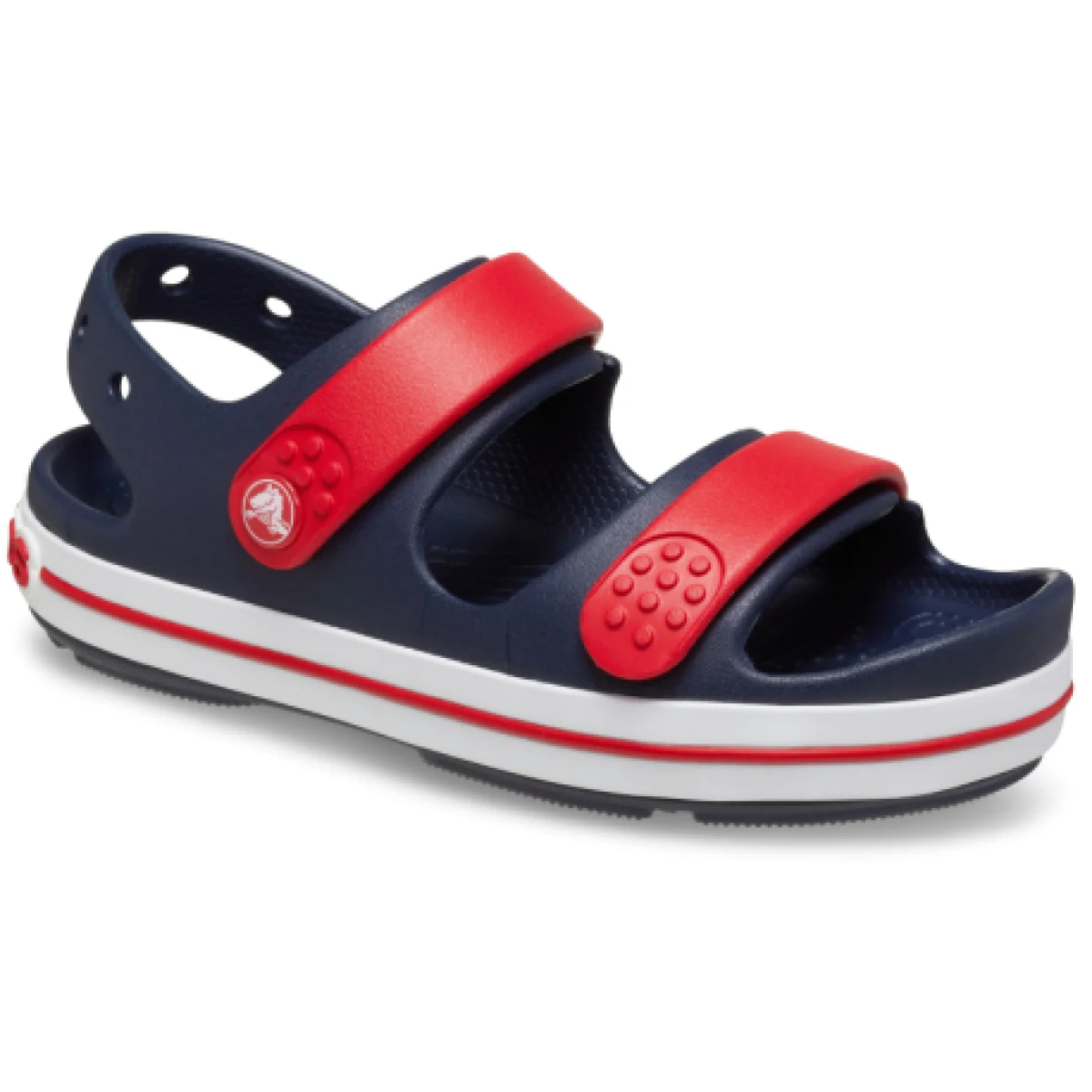 Chlapčenské sandále CROCS Crocband Cruiser Sandal K navy varsity red · záber 1