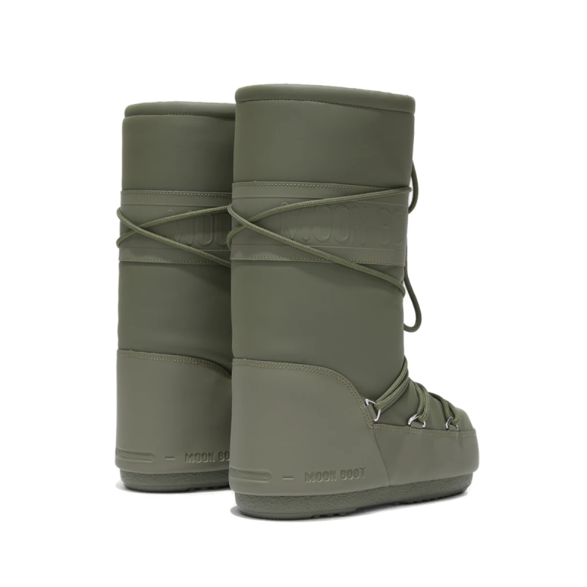 Dámske vysoké zimné topánky MOON BOOT ICON RUBBER, 002 khaki · záber 2