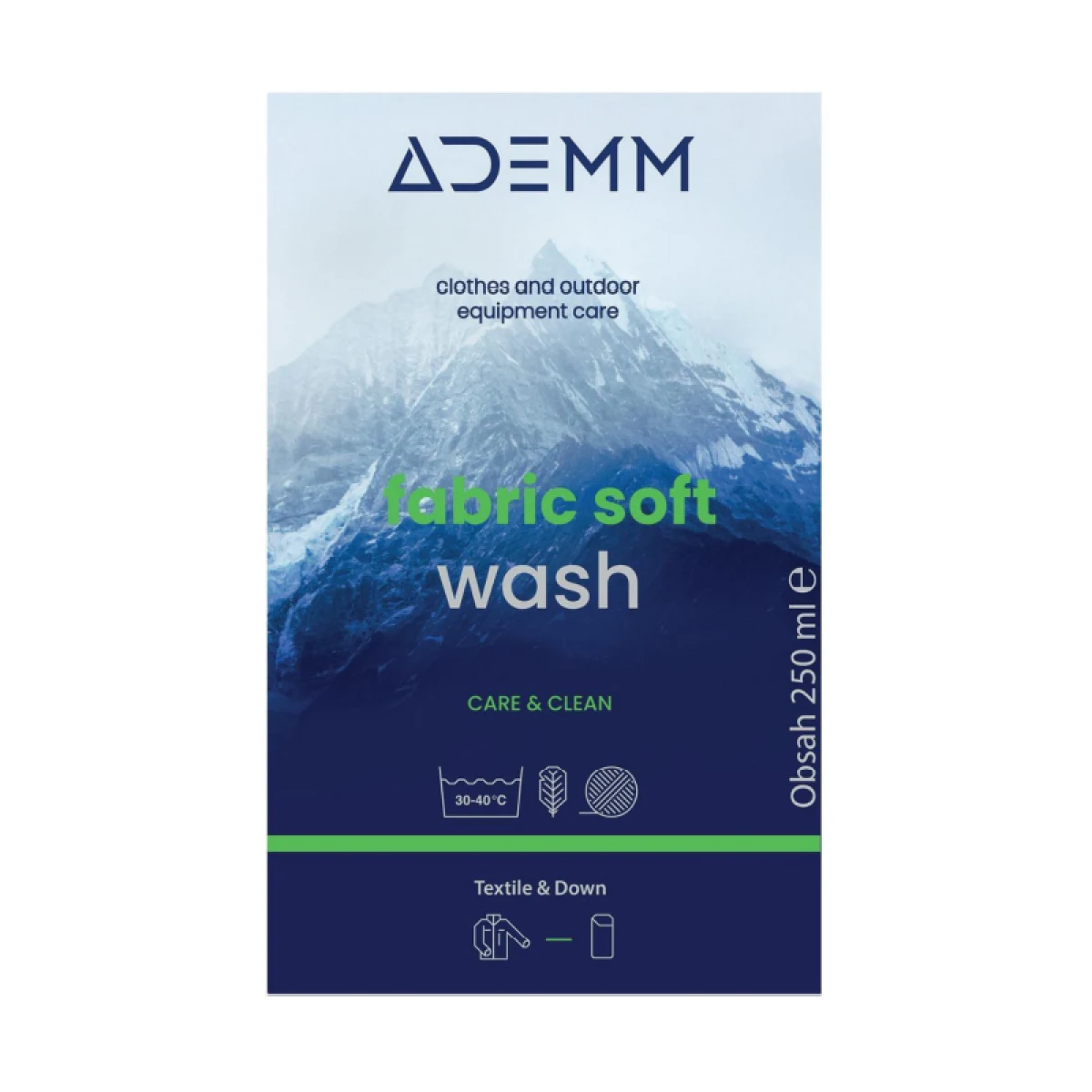 Ošetrovací prípravok na textil ADEMM Fabric Soft Wash 250 ml, CZ SK · záber 3