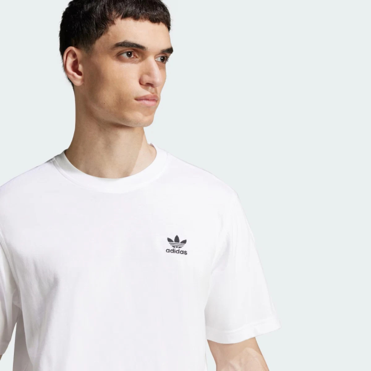 Pánske tričko s krátkym rukávom ADIDAS ORIGINALS TREFOIL ESS TEE-WHITE · záber 4