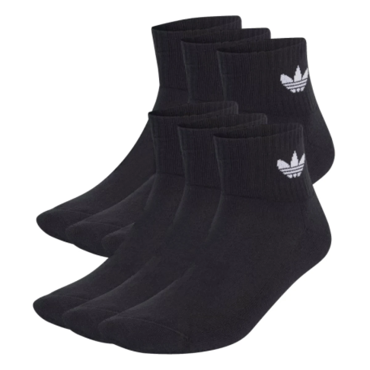 Ponožky ADIDAS 6 PACK-MID ANKLE SCK-BLACK · záber 1