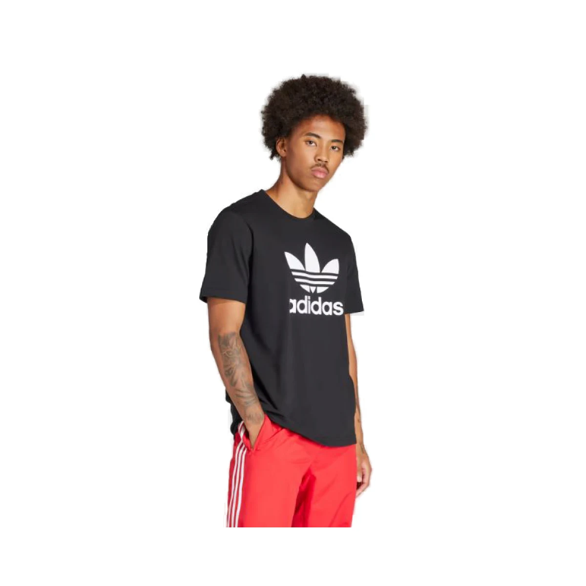 Pánske tričko s krátkym rukávom ADIDAS Trefoil t-shirt-Black · záber 2