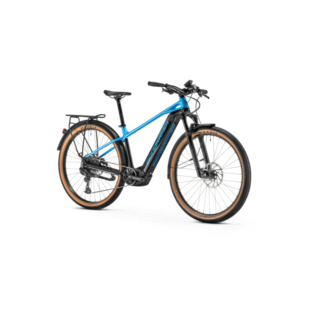 Horský elektrobicykel MONDRAKER Prime R X, black marlin blue · záber 2