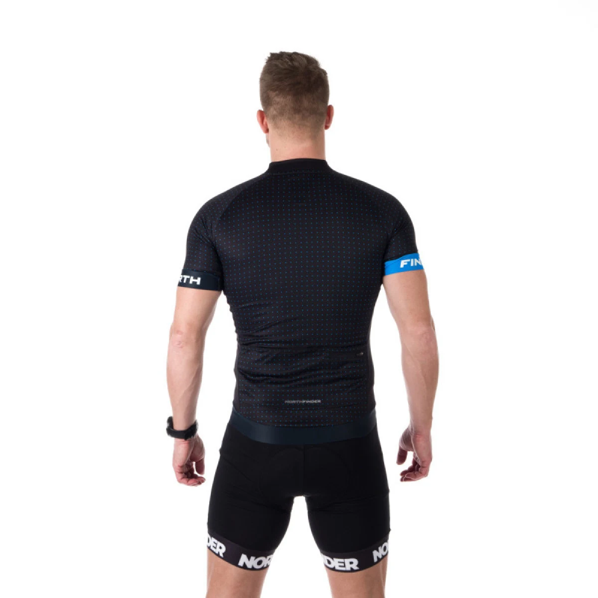 Pánsky cyklistický dres s krátkym rukávom NORTHFINDER GERARDO Black 271 · záber 4
