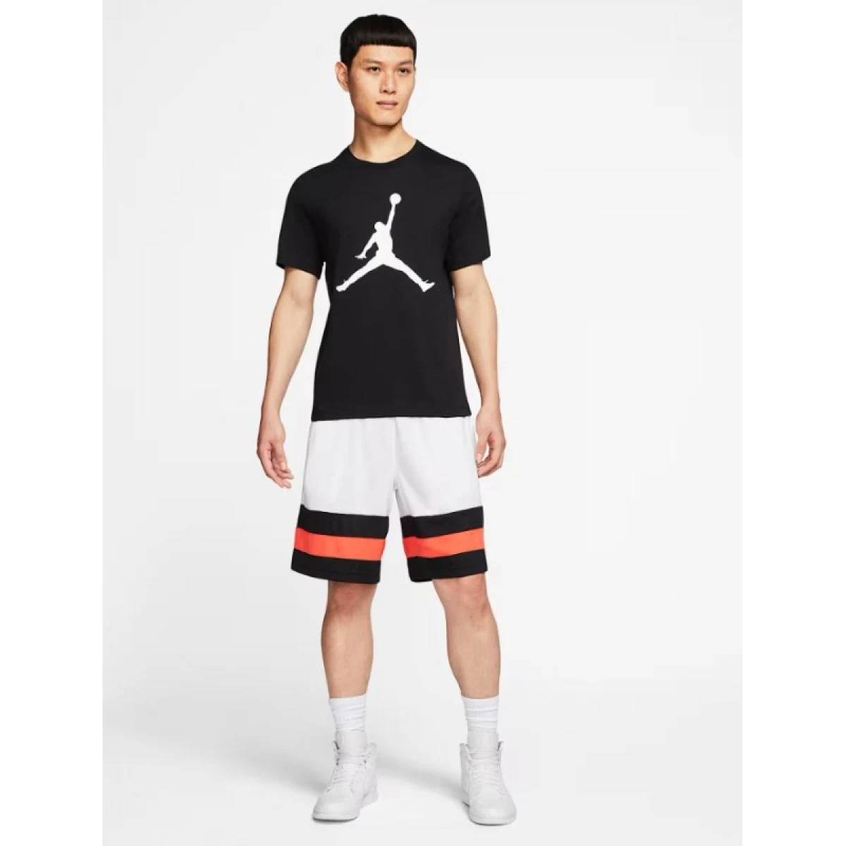 Pánske tričko s krátkym rukávom NIKE JORDAN M J JUMPMAN SS CREW-011-Black · záber 4