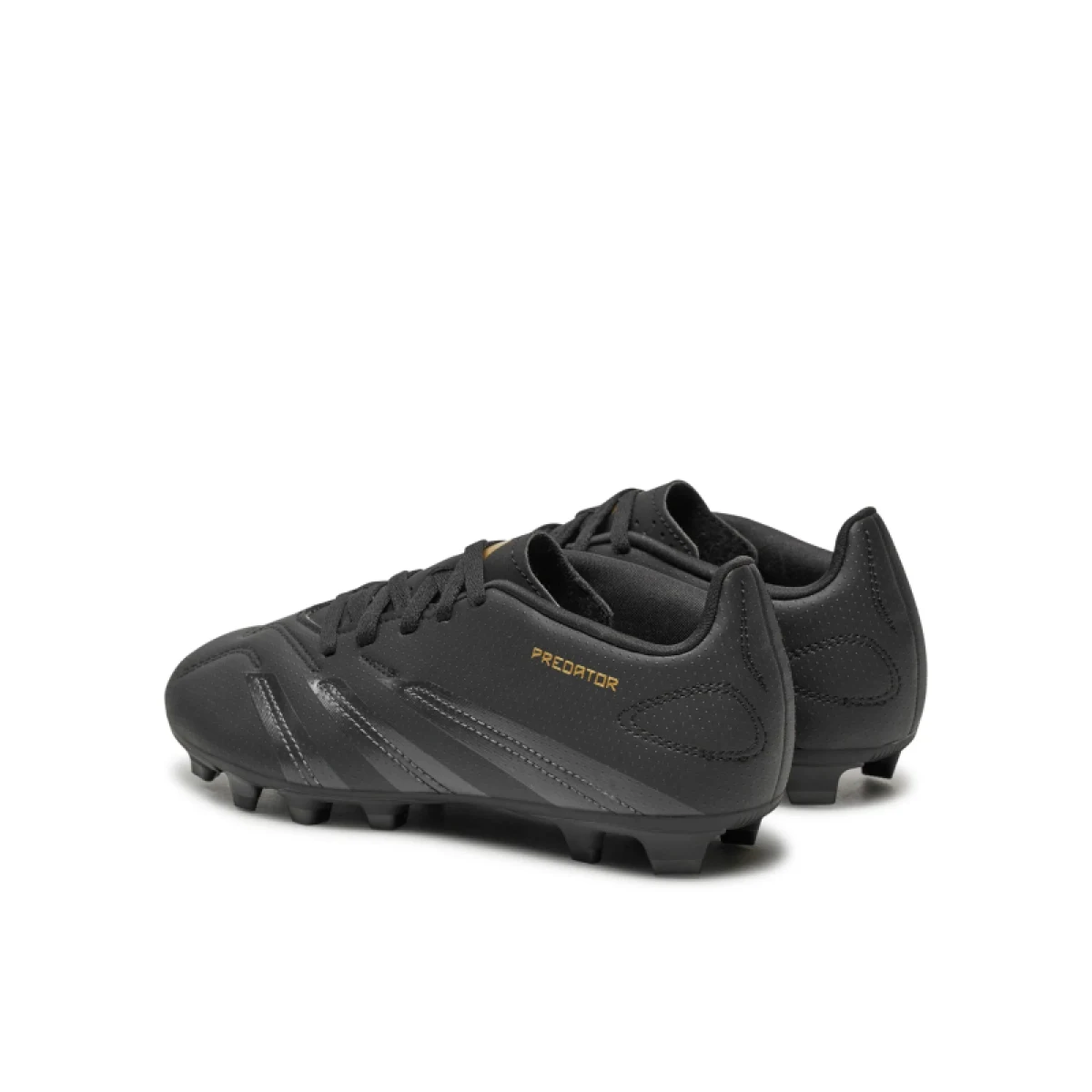Chlapčenské futbalové kopačky outdoorové ADIDAS Predator K FG core black carbon gold met · záber 4