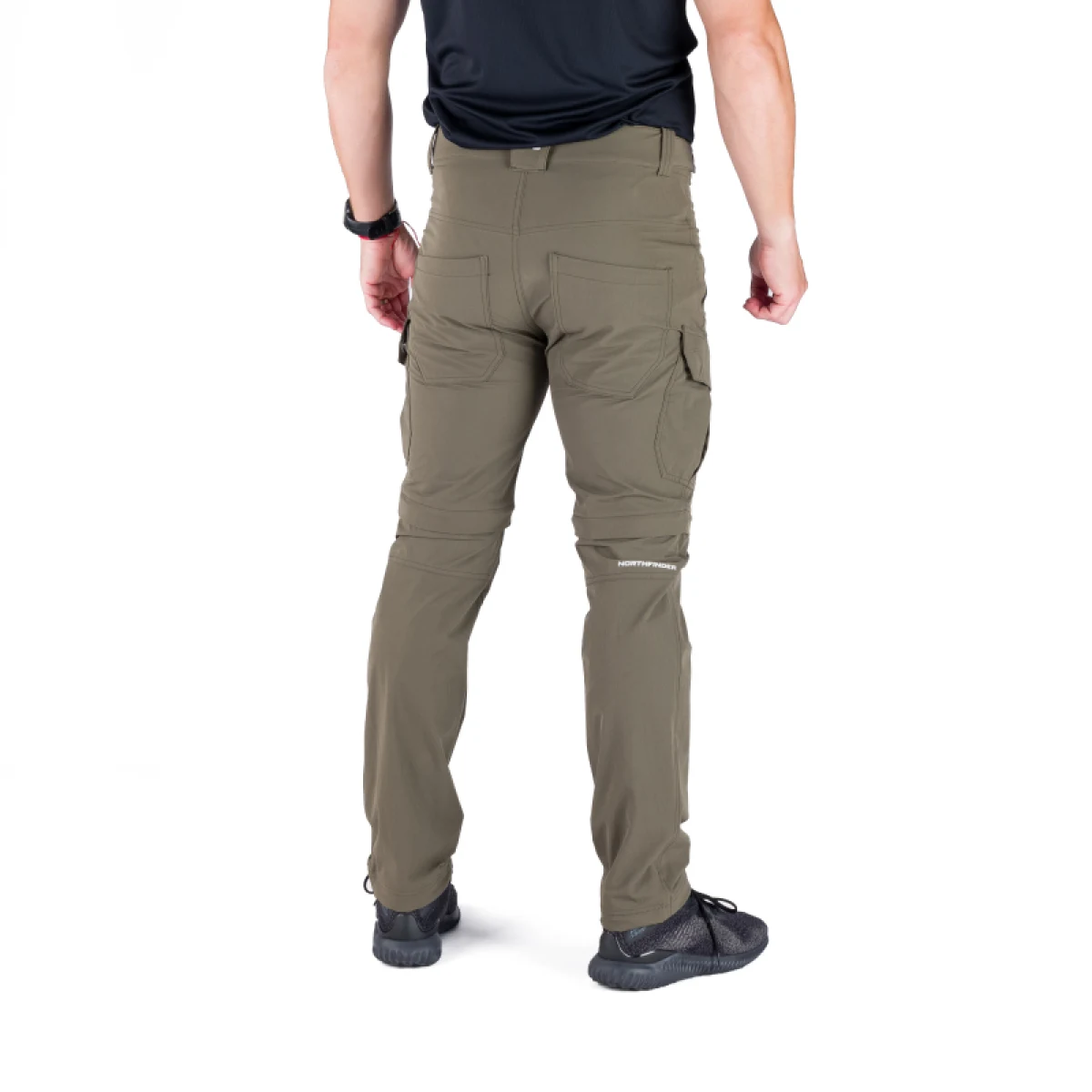 Pánske turistické nohavice NORTHFINDER CARUSO-300darkgreen · záber 3