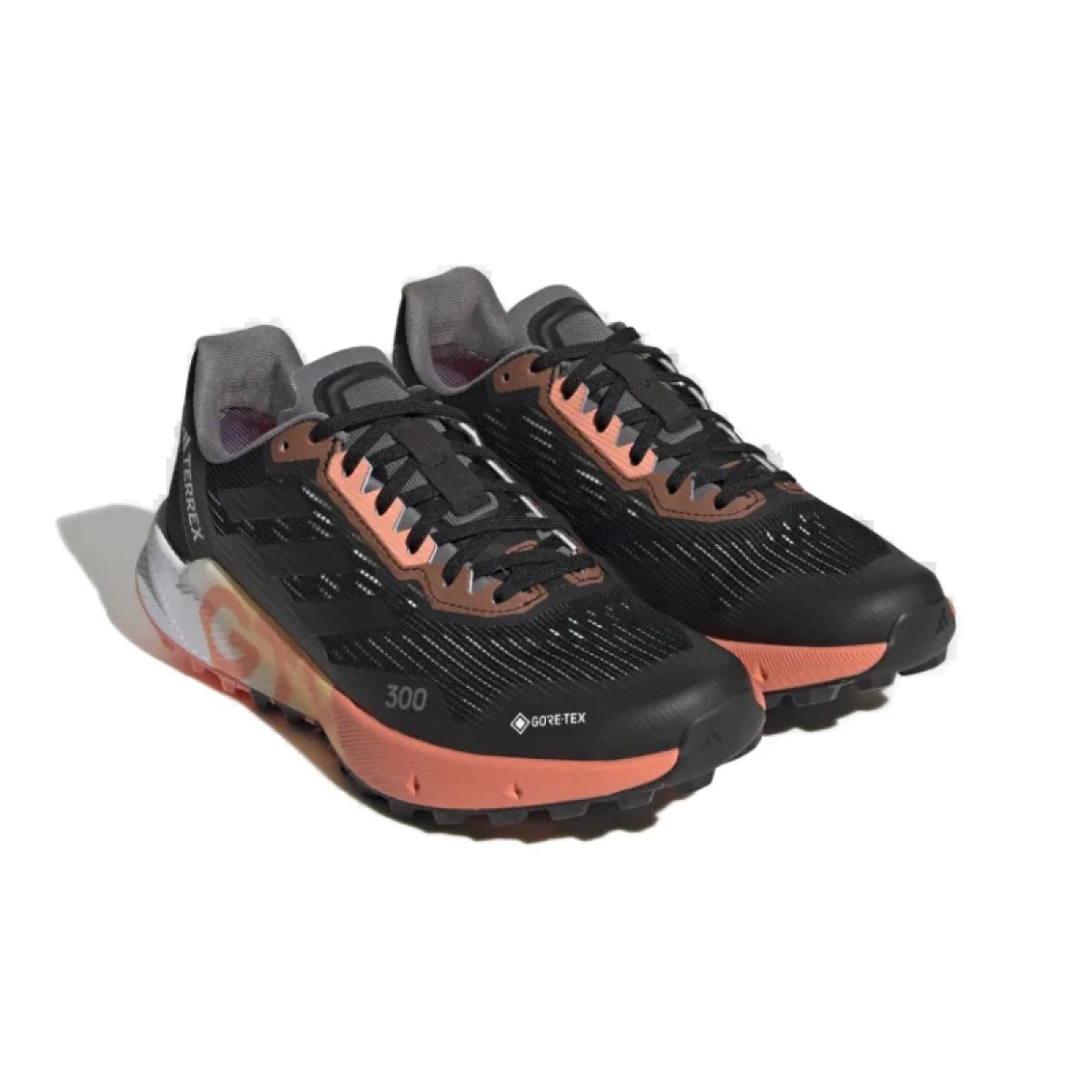 Dámska bežecká trailová obuv ADIDAS Terrex Agravic Flow 2.0 GTX core black core black coral · záber 3