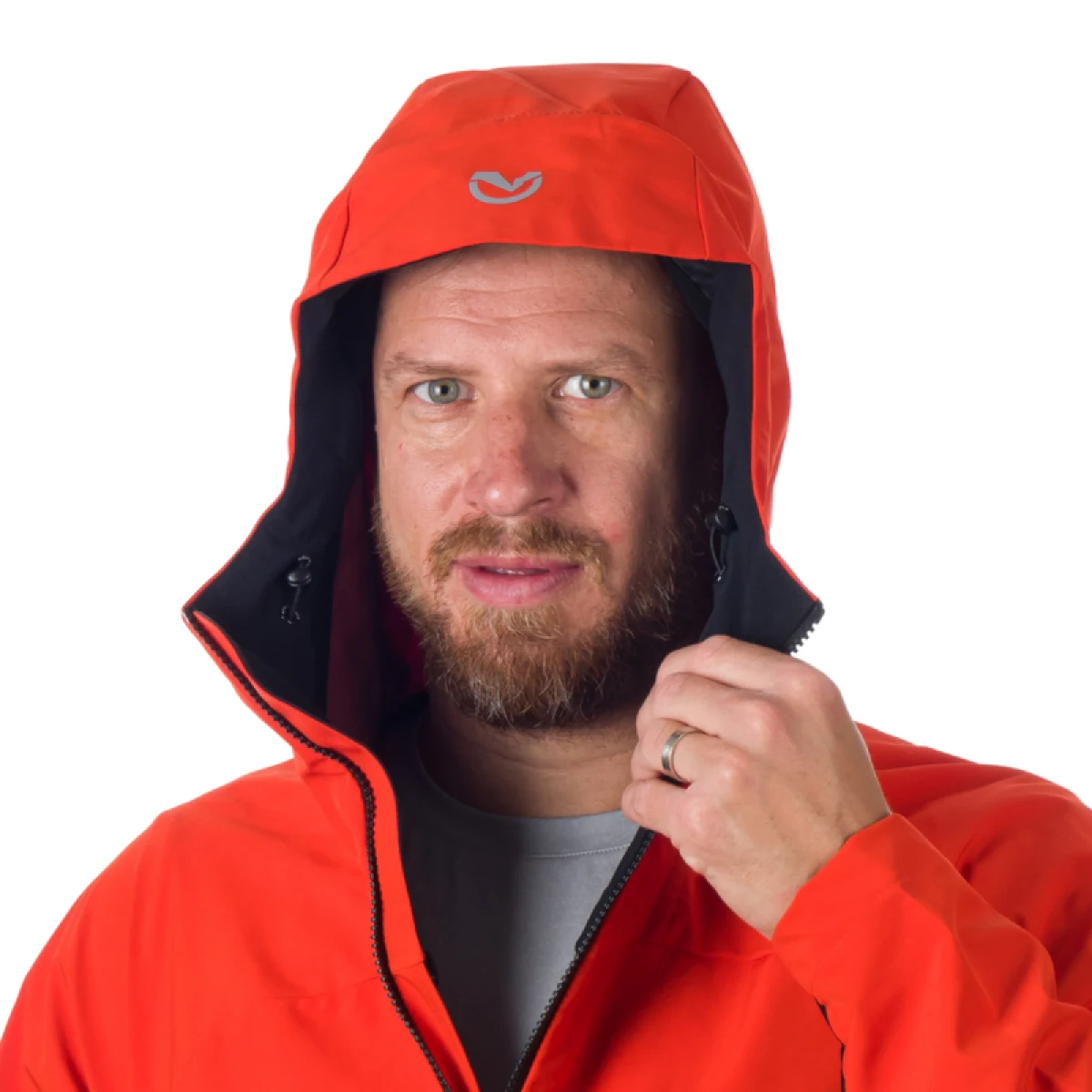 Pánska turistická bunda NORTHFINDER GREGORY-170-orangeblack · záber 5