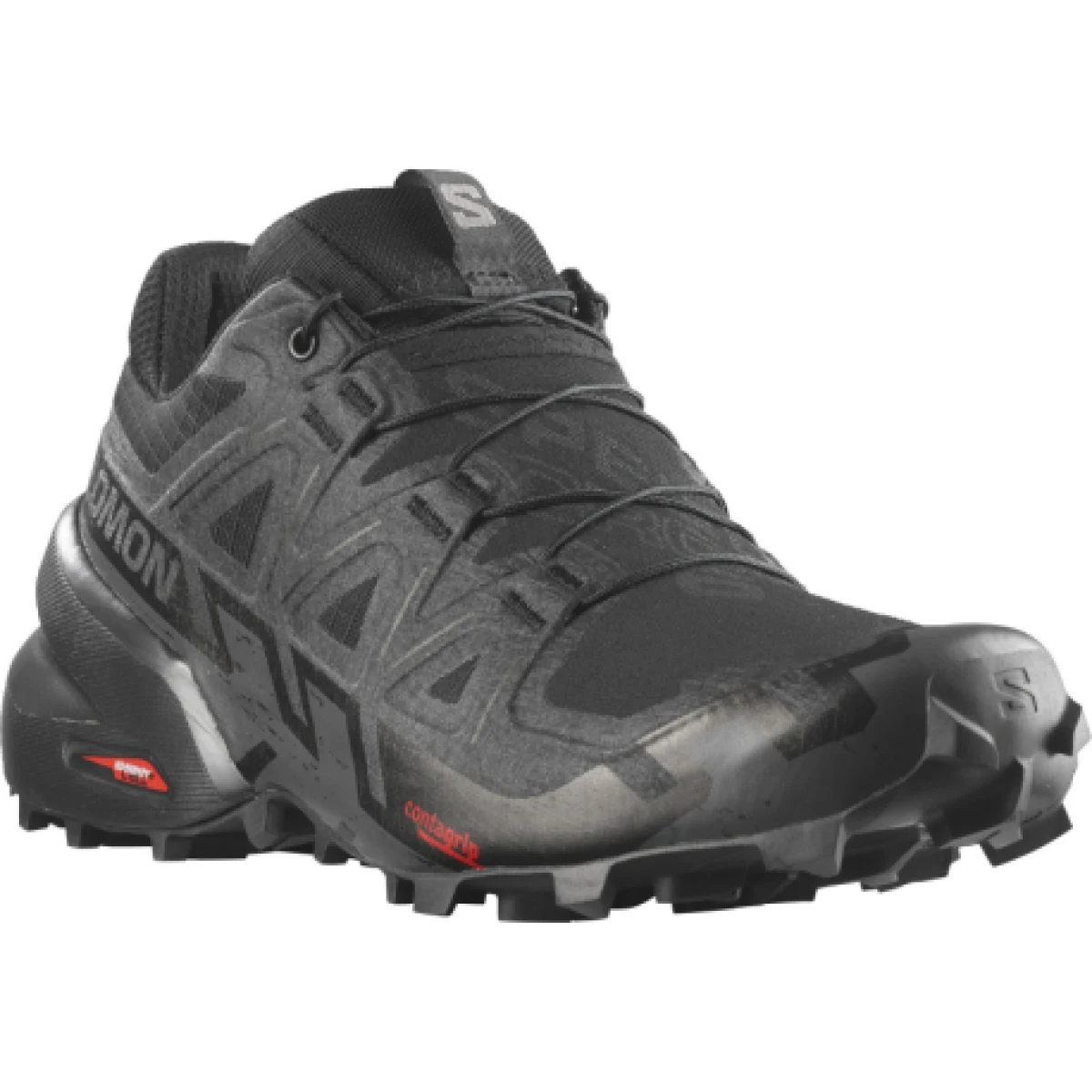 Dámska bežecká trailová obuv SALOMON Speedcross 6 W black black phantom · záber 1
