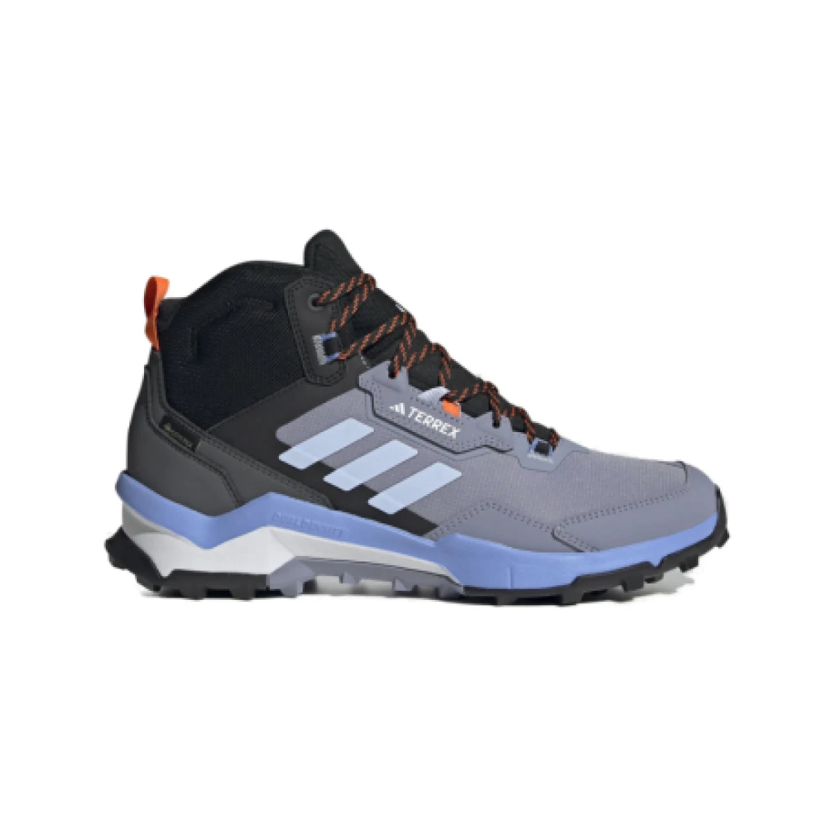 Pánska členková turistická obuv ADIDAS Terrex AX4 Mid GTX silver violet blue dawn core black · záber 1