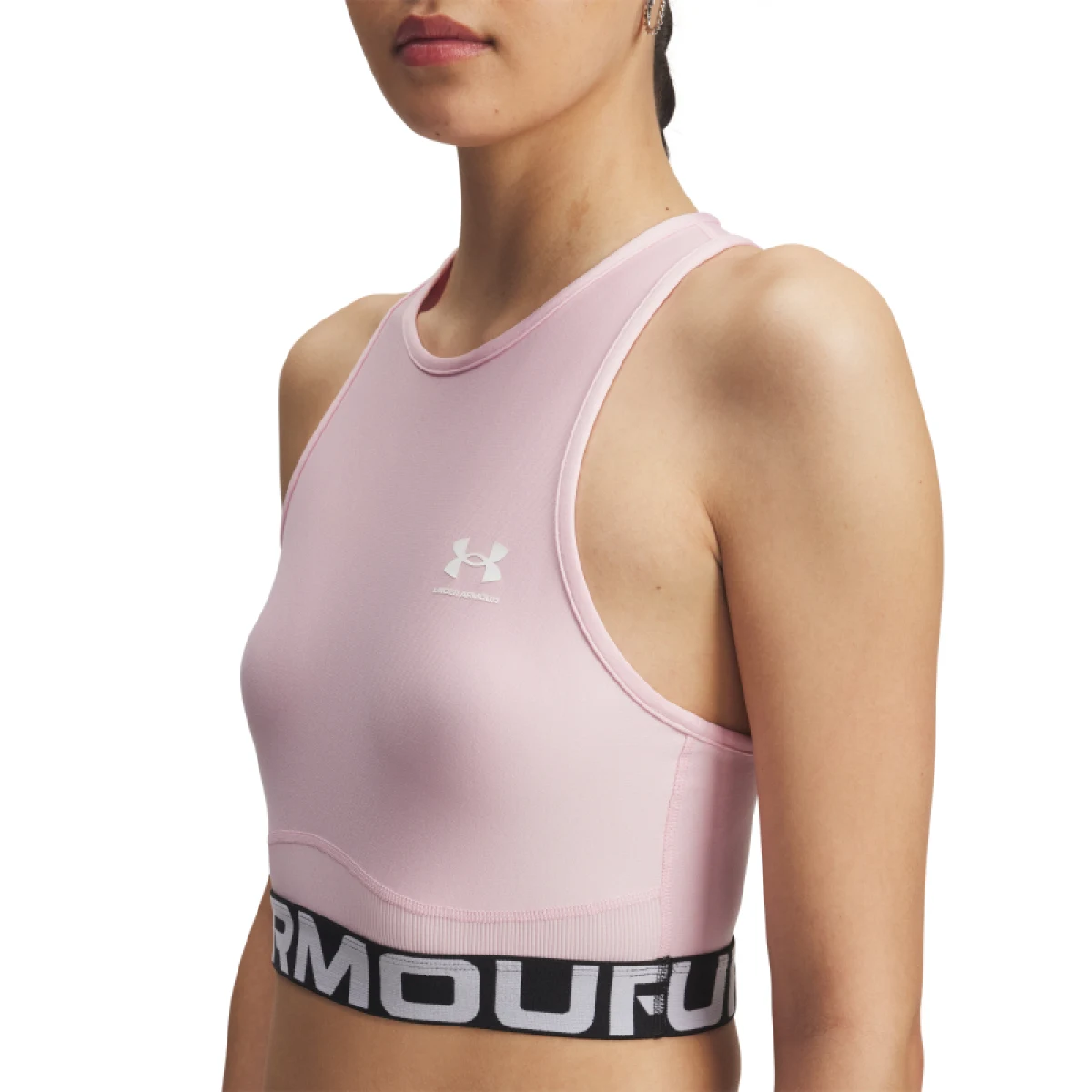 Dámske tréningové tielko UNDER ARMOUR HeatGear Rib Tank-PNK · záber 2