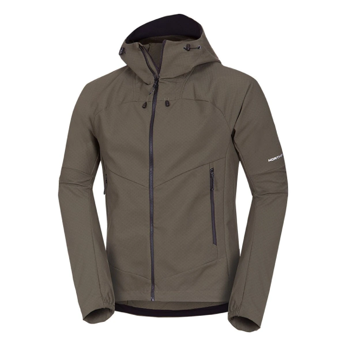 Pánska turistická softshellová bunda NORTHFINDER EWALD-300darkgreen · záber 4