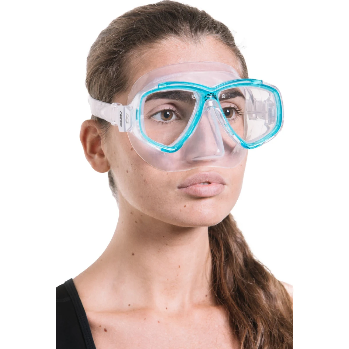 Potápačská maska CRESSI PERLA MASK CLEAR AQUAMARINE · záber 3